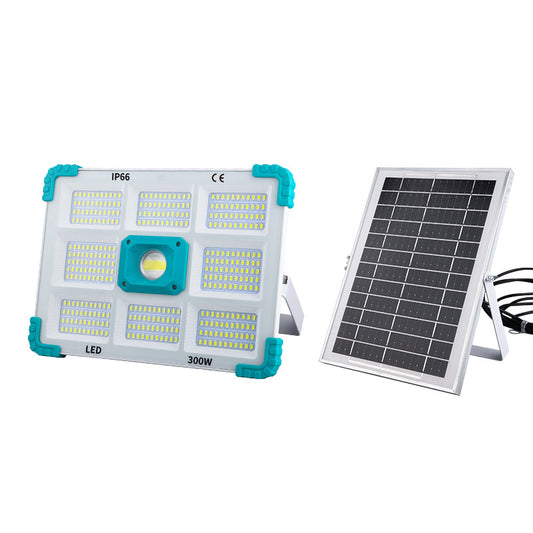 UltraBright 300W Solar LED Floodlight & Work Light | Heavy-Duty Outdoor Lighting (IP66 Waterproof)