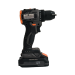 21V Cordless Lithium Electric Drill Set with Battery & Tool Case