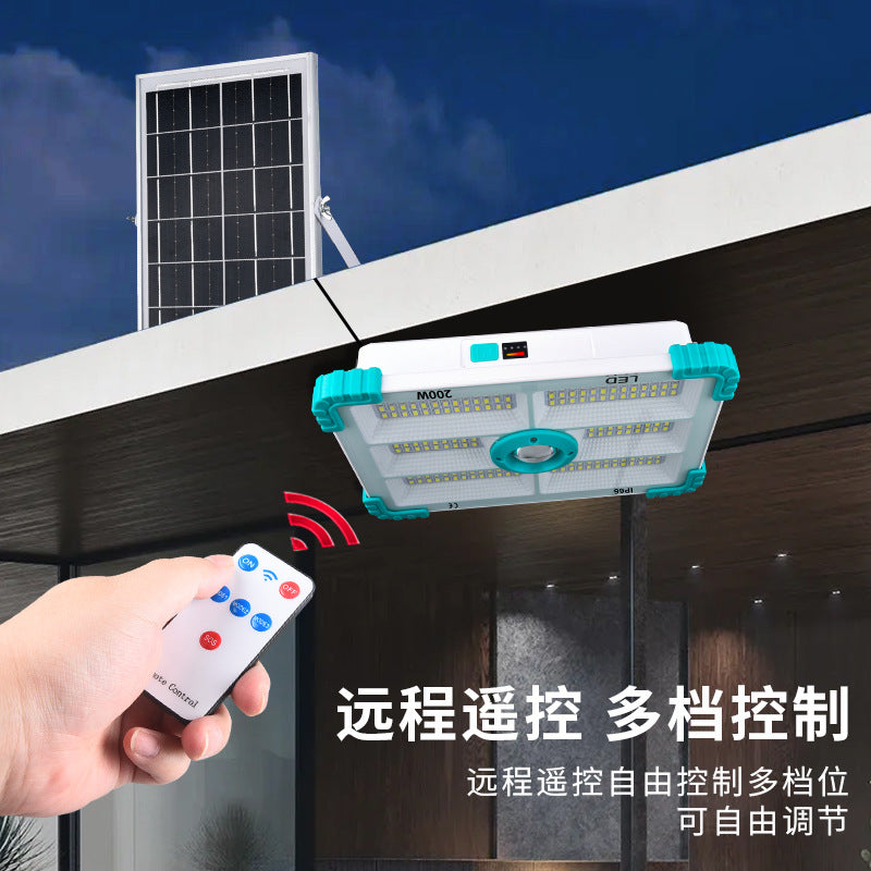 UltraBright 300W Solar LED Floodlight & Work Light | Heavy-Duty Outdoor Lighting (IP66 Waterproof)