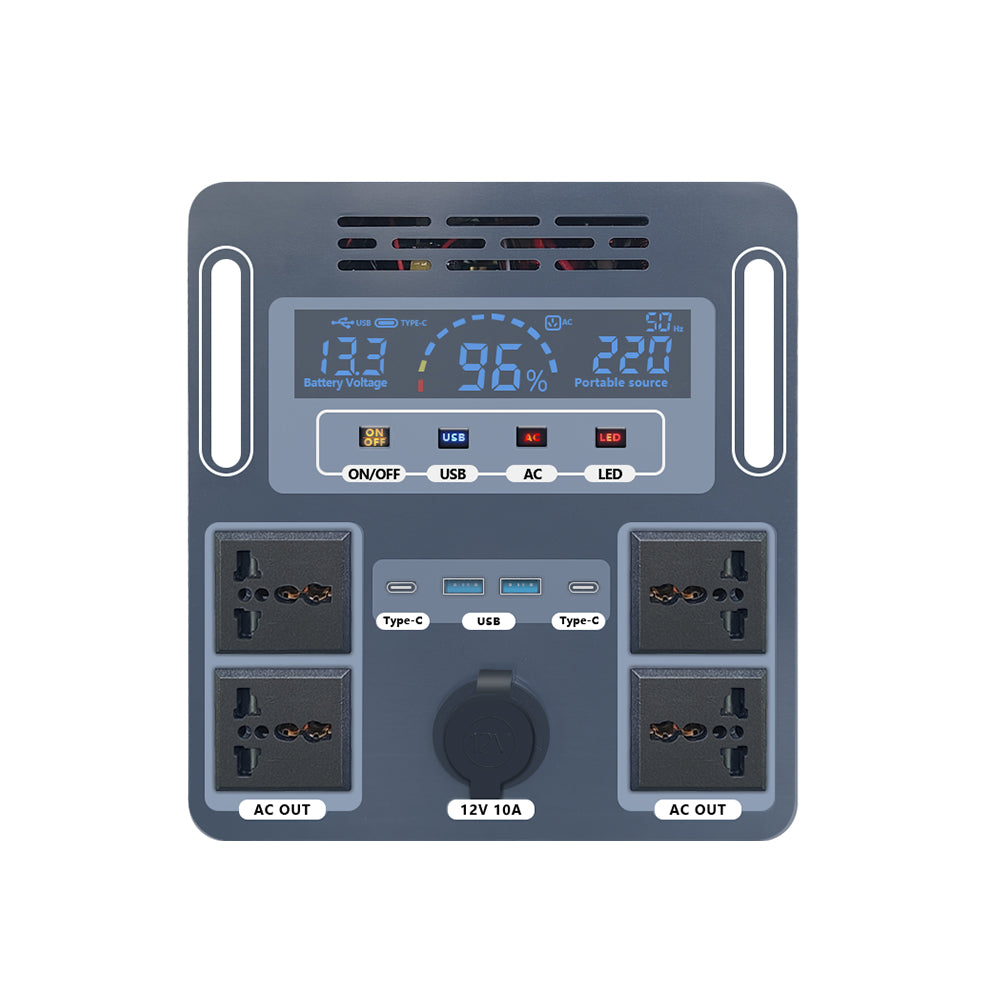 3000W Portable Solar Generator & Power Station (3120Wh LiFePO4 Battery)