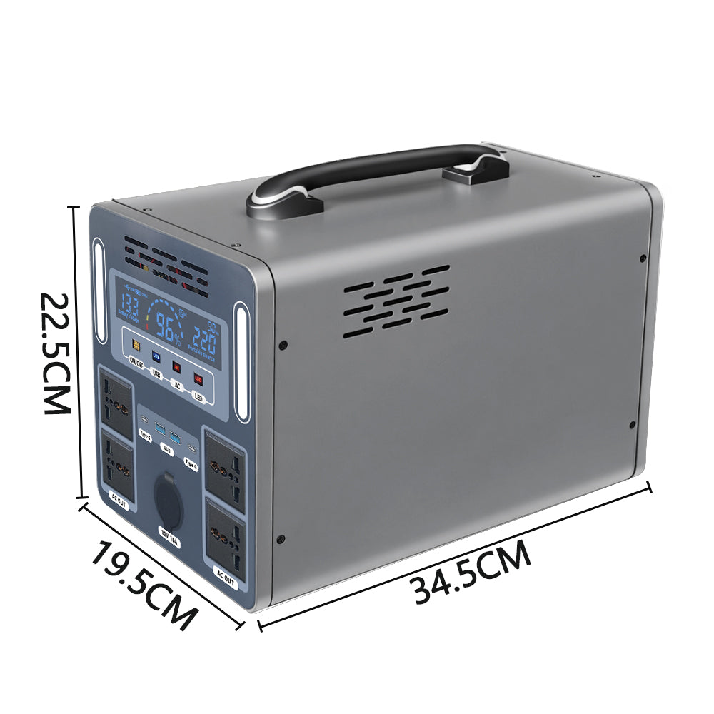 3000W Portable Solar Generator & Power Station (3120Wh LiFePO4 Battery)