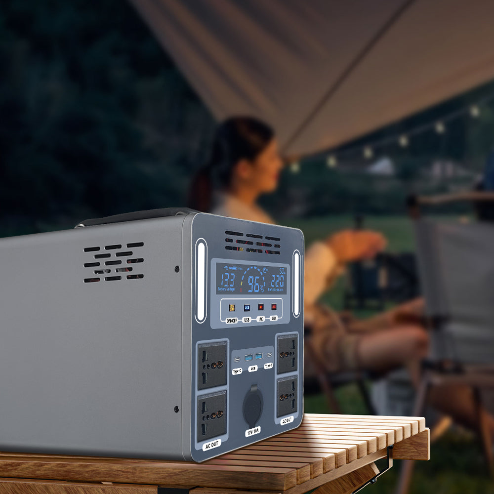 3000W Portable Solar Generator & Power Station (3120Wh LiFePO4 Battery)