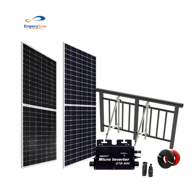 800W Smart On-Grid Balcony & Roof Solar System Kit (with MPPT Micro Inverter)