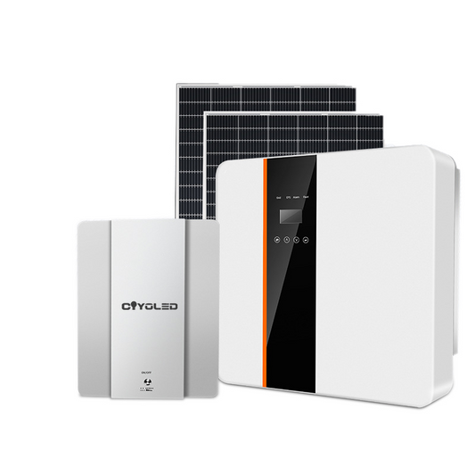 5kW Off-Grid Household Solar Power System with Lithium Battery Pack (220V Full Set)