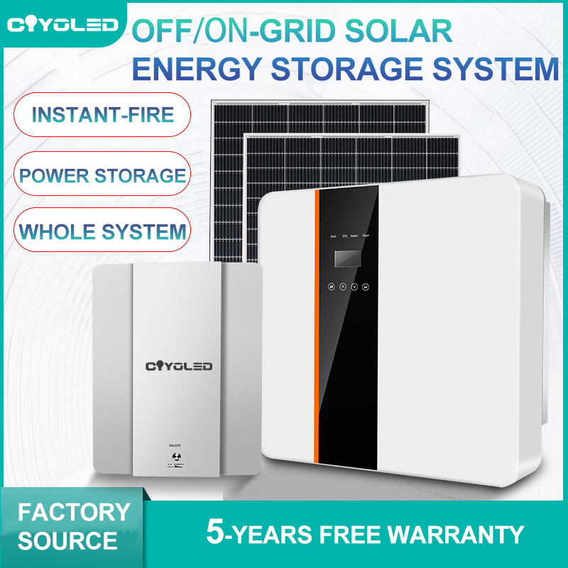 5kW Off-Grid Household Solar Power System with Lithium Battery Pack (220V Full Set)