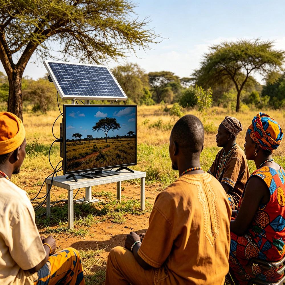 32" Solar-Powered Android Smart TV with Built-in PV Energy Storage