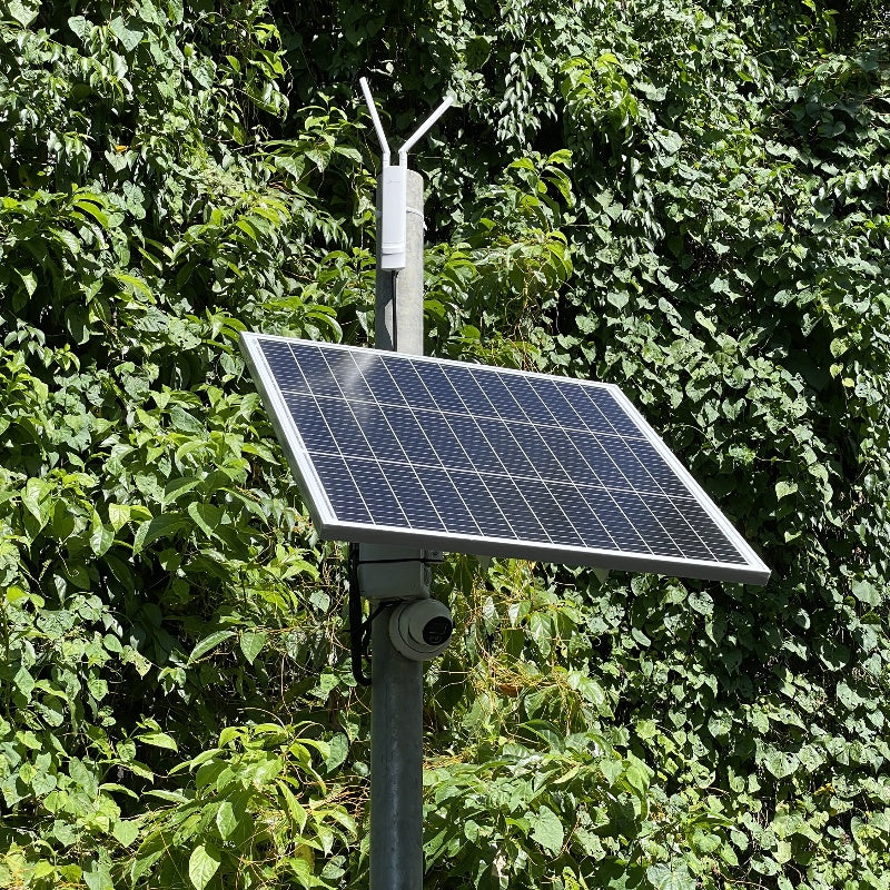 12V 100W All-In-One Solar Energy System Kit (60Ah Lithium Battery & Solar Controller for Outdoor CCTV / Wireless CPE)