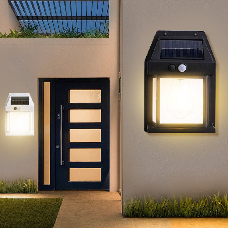 Outdoor Solar Tungsten Motion Sensor Wall Lamp - IP65 Waterproof