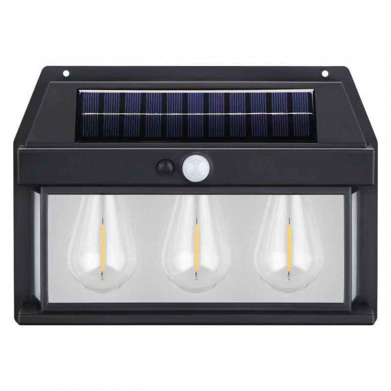 Outdoor Solar Tungsten Motion Sensor Wall Lamp - IP65 Waterproof