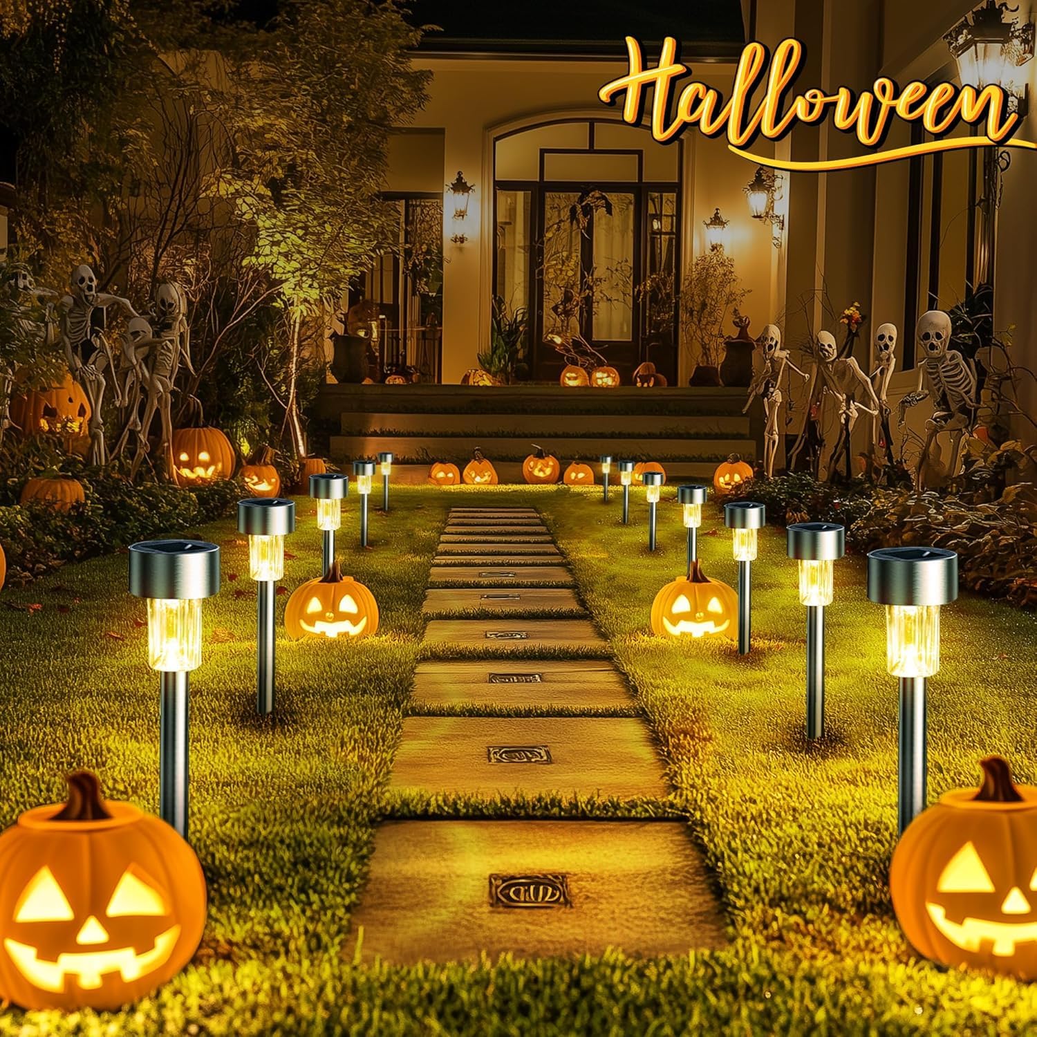 GIGALUMI Solar Lights Outdoor Waterproof-1