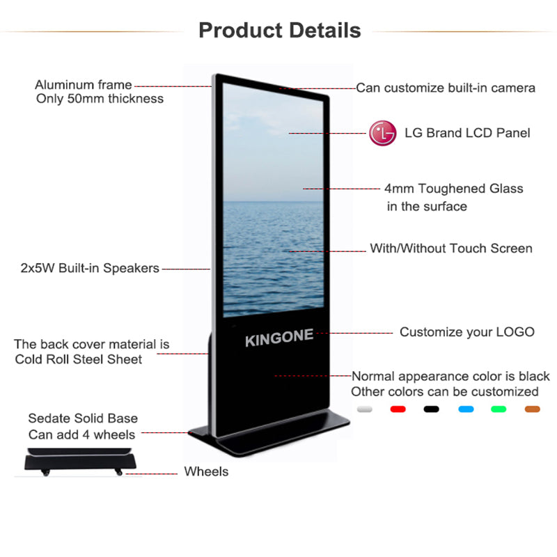 32-Inch Android Commercial Digital Signage Display (Wall Mount & Standalone)