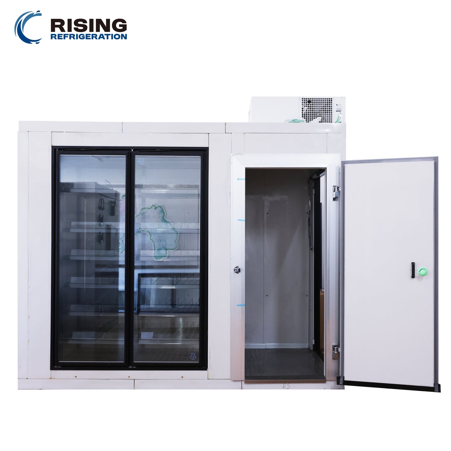Commercial Supermarket Display Walk-In Cooler & Cold Storage Room (Glass Door)