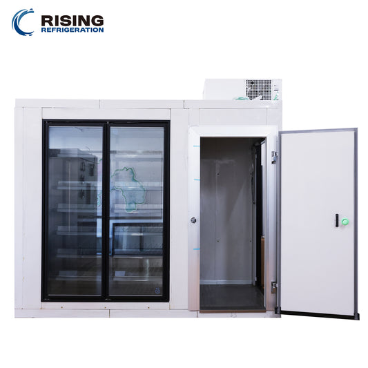 Commercial Supermarket Display Walk-In Cooler & Cold Storage Room (Glass Door)