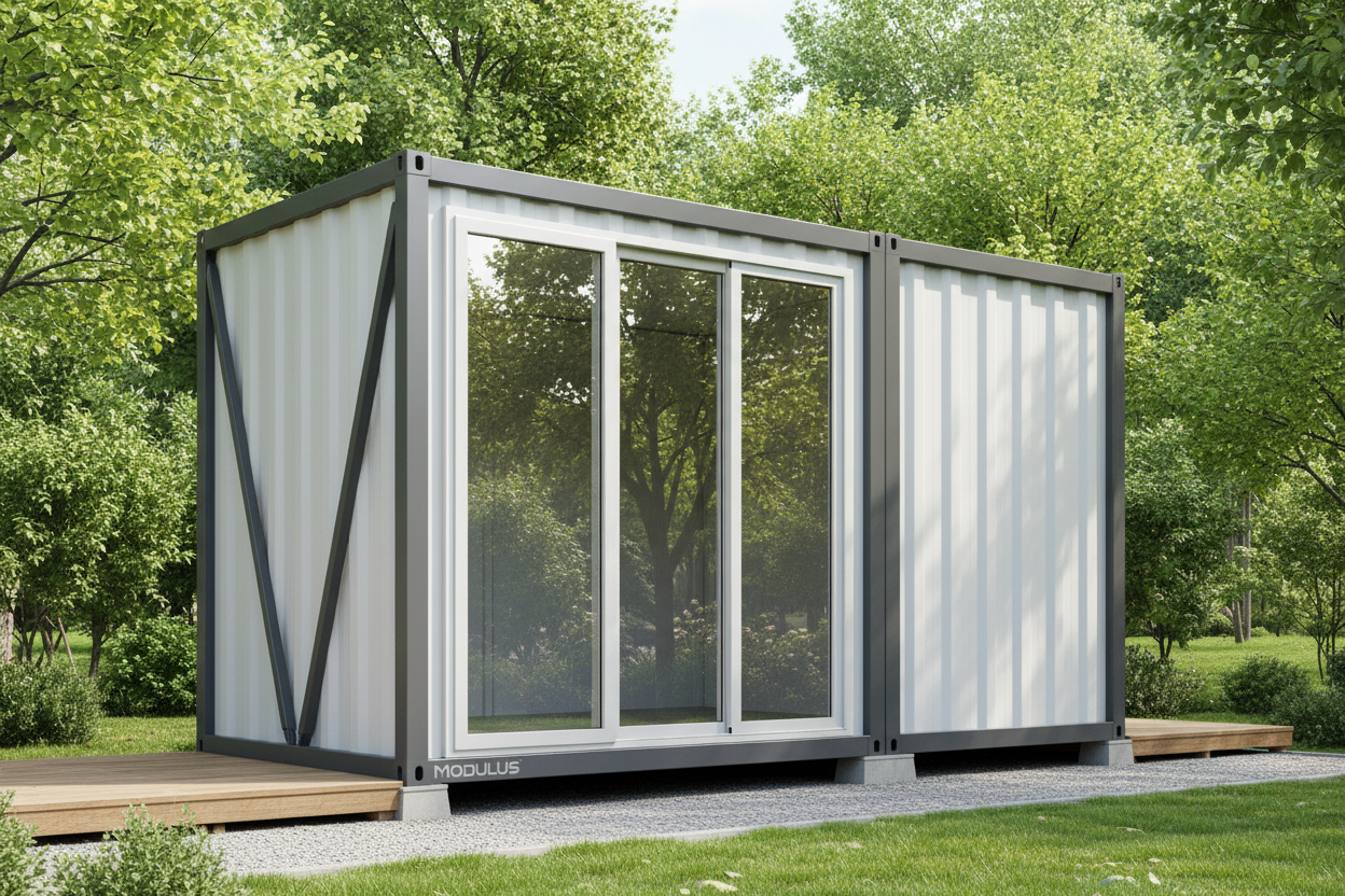 20ft Modular Prefab Container Home / Portable Office (6m Foldable Unit)