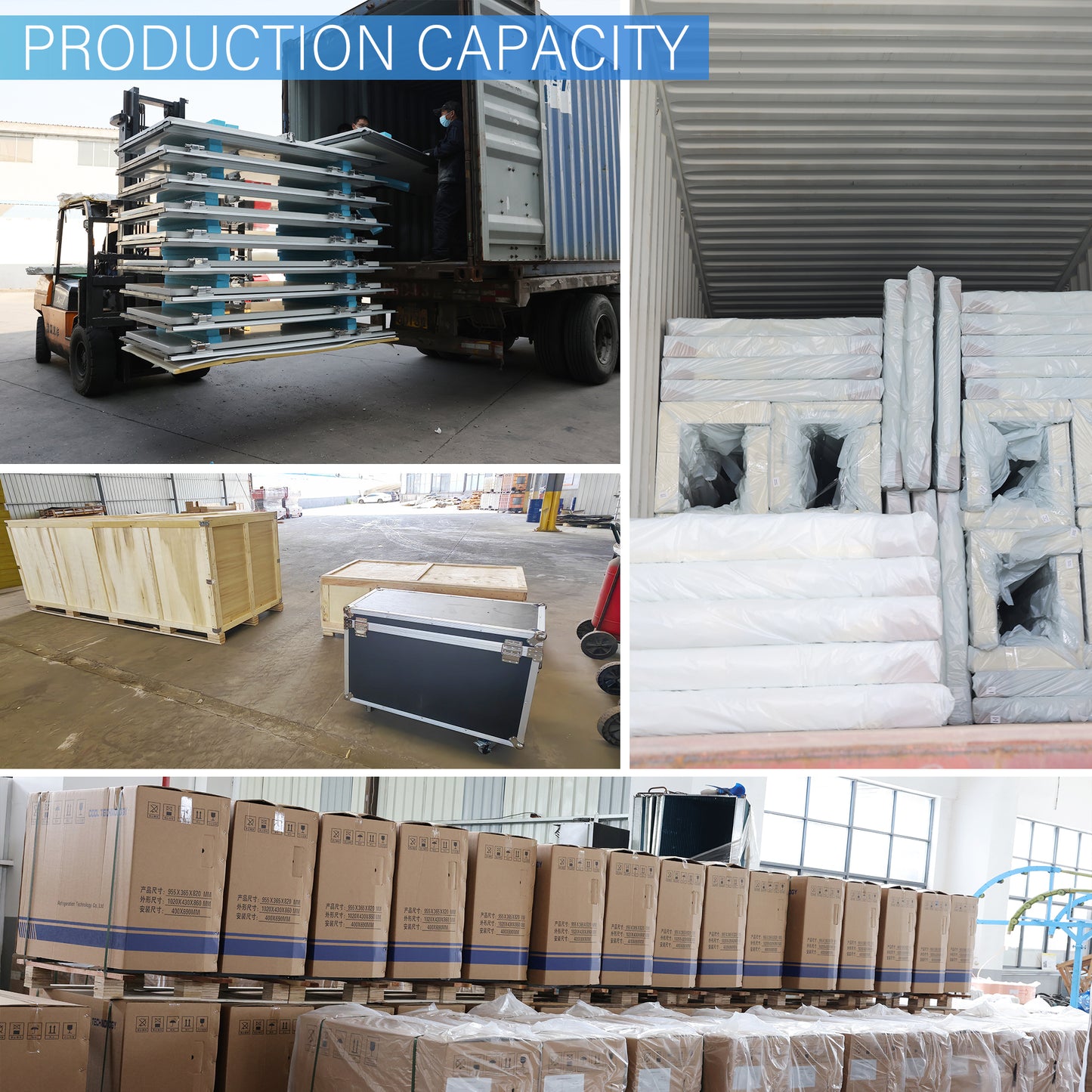 Commercial Supermarket Display Walk-In Cooler & Cold Storage Room (Glass Door)