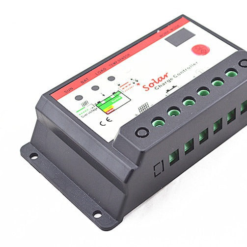 12V/24V Auto-Detect PWM Solar Charge Controller (10A / 20A / 30A) with Light & Timer Control