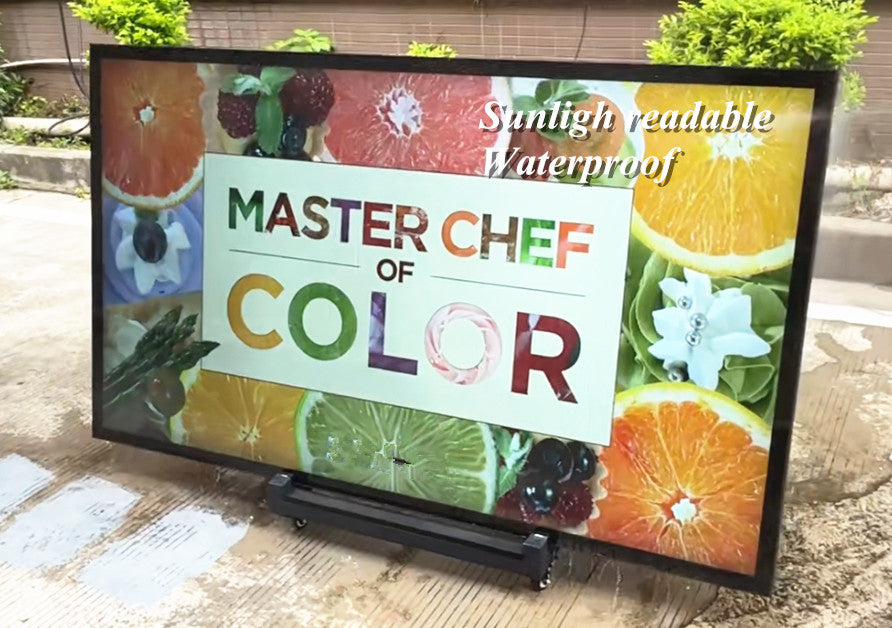 Ultra-Bright Outdoor Smart Digital Signage TV (3500 Nits | 4K UHD | IP67 Waterproof)