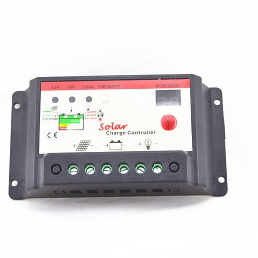 12V/24V Auto-Detect PWM Solar Charge Controller (10A / 20A / 30A) with Light & Timer Control