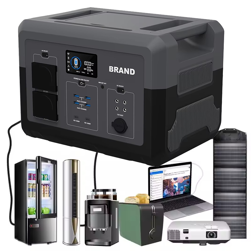 Portable LiFePO4 Solar Power Station (300W – 5000W) | Emergency & Outdoor Backup