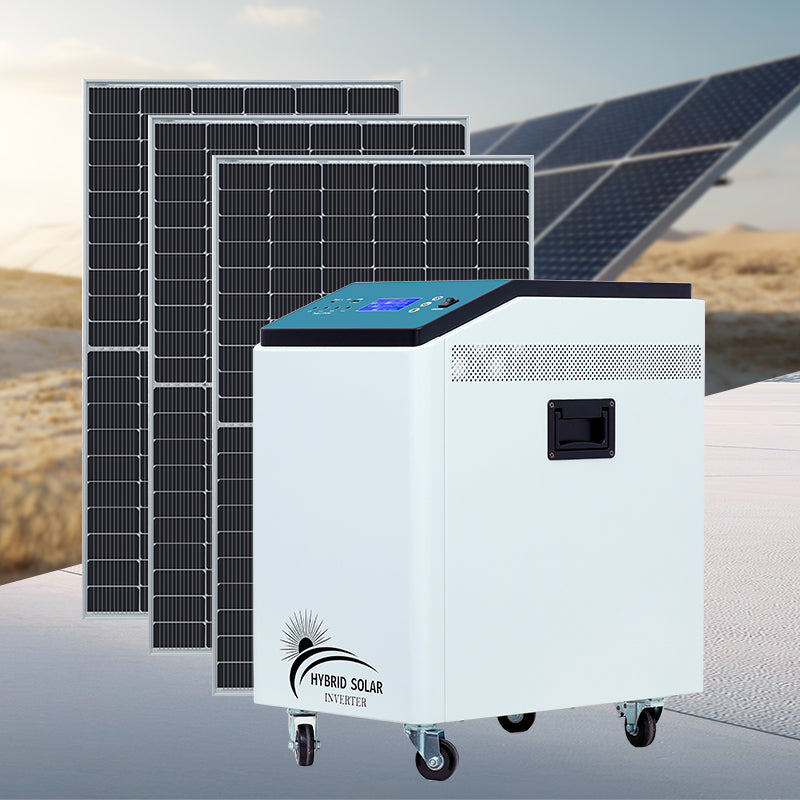 DingKeTai 48V Off-Grid Home Solar Power System Kit (LiFePO4 Battery + Pure Sine Wave Inverter)