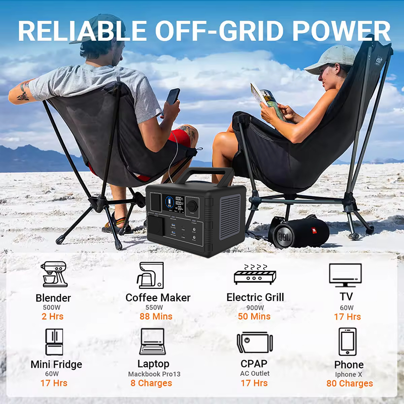 Portable LiFePO4 Solar Power Station (300W – 5000W) | Emergency & Outdoor Backup