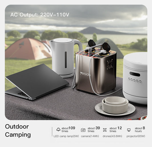 Yesido YP38 1200W Portable Solar Power Station (275,000mAh) – Pure Ternary Power Cell for Home Backup & Camping