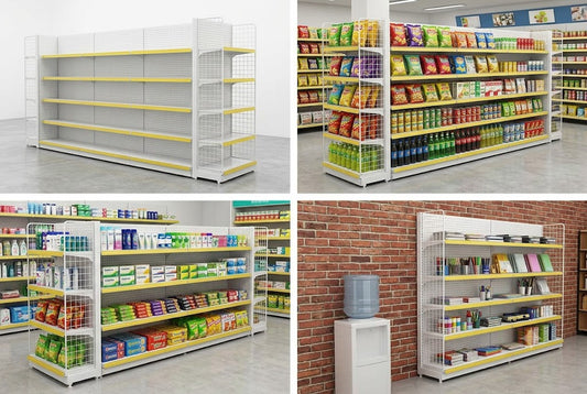 Multi-Layer Heavy-Duty Display Shelving Unit | Single & Double-Sided Retail Rack